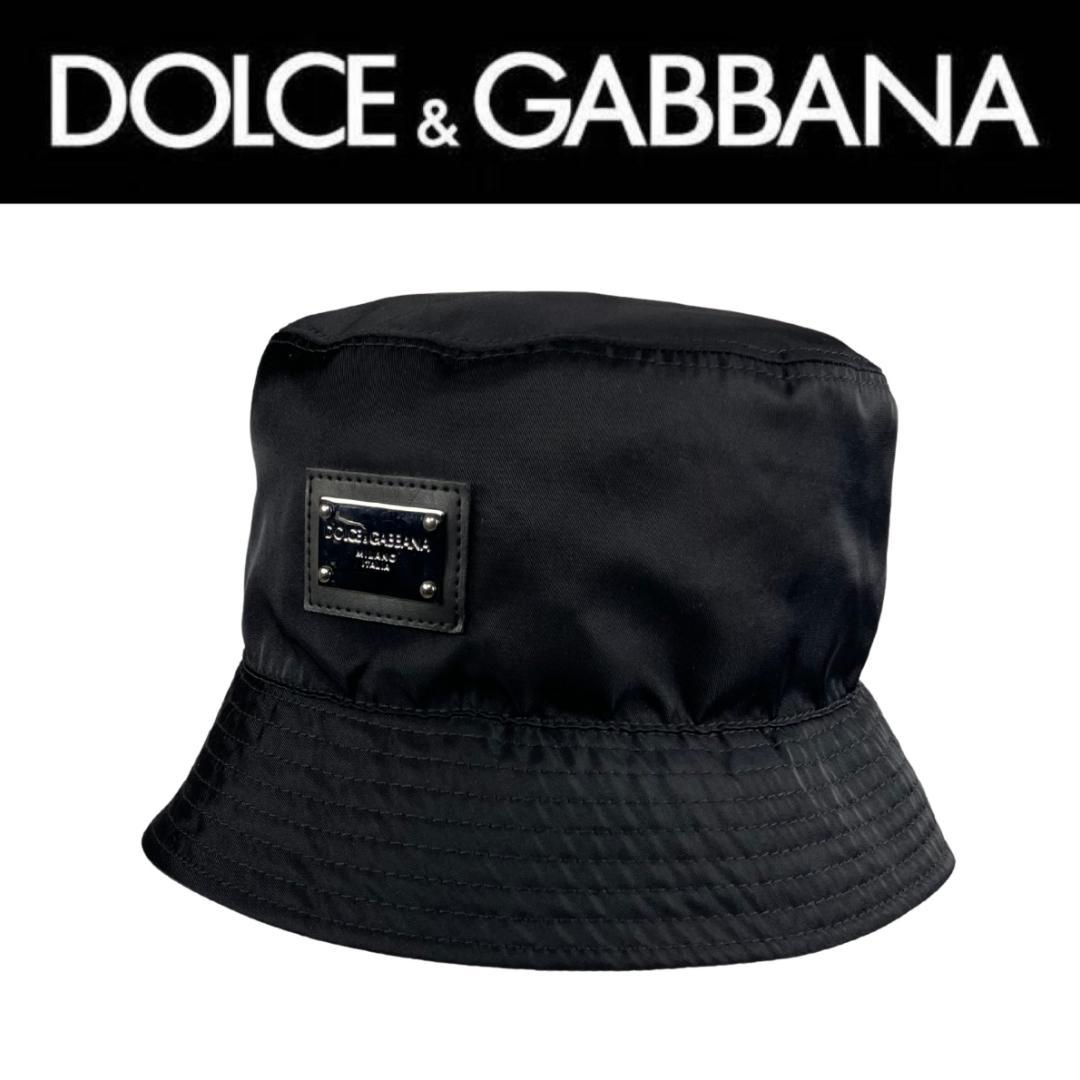 【新品同様】ドルチェ＆ガッバーナ バケットハット ロゴメタルプレート 黒 楽天市場】DOLCE&GABBANAドルガバ フィッシャーマンズハットロゴ刻印