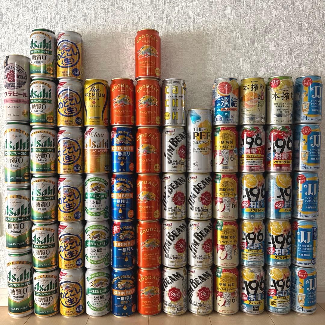 ビール＆チューハイまとめ売り 61本 - メルカリ
