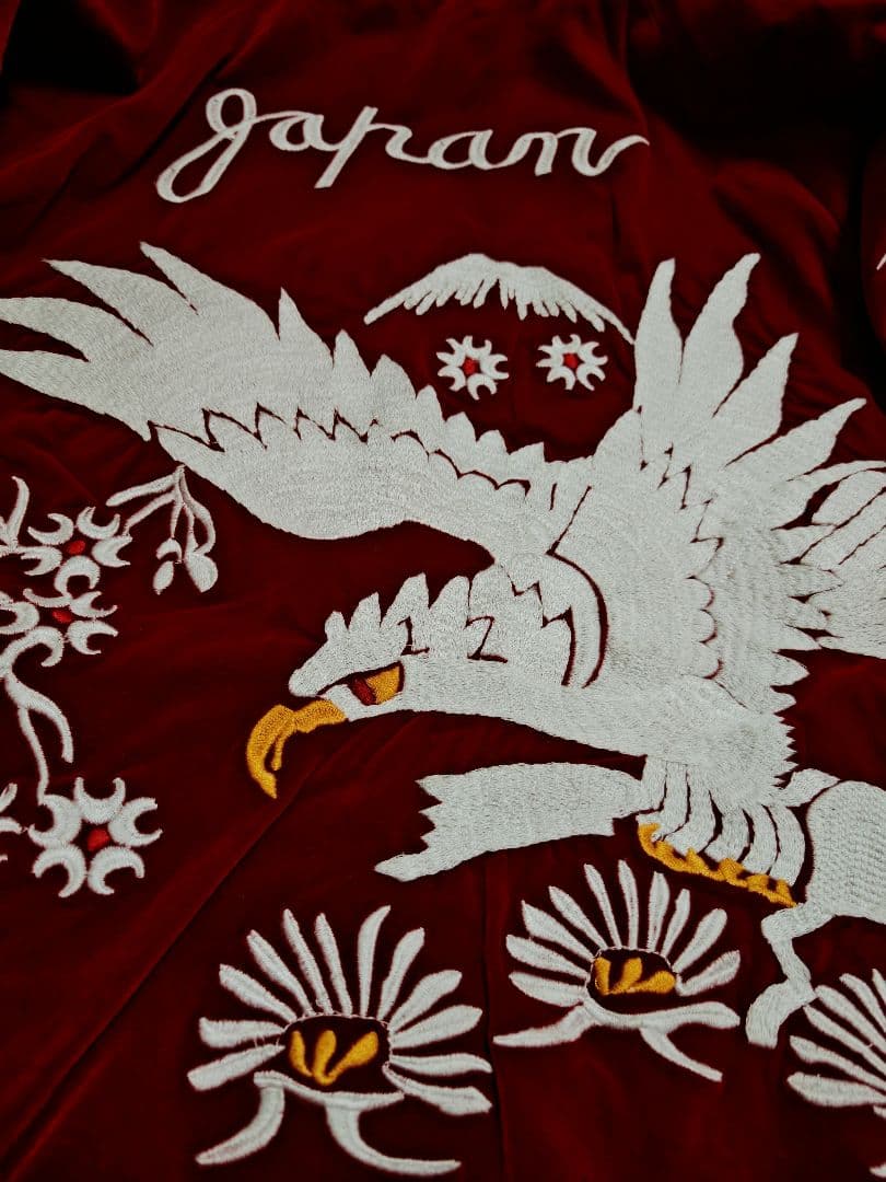 未使用近 BILLVAN2面用 別珍 日本限定 ワニ ワシ スカジャン 美品