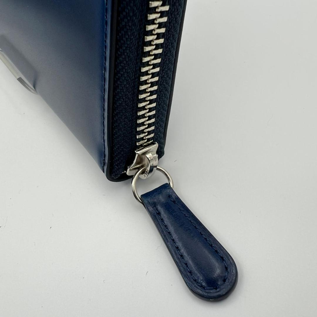 未使用品箱付 プレリー☆メンズ ジッピーウォレット 長財布 コードバン