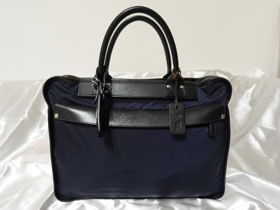 フェリージ Felisi ２wayビジネスバッグ ネイビー 本革・ナイロン Felisi（フェリージ） ナイロン×レザー ブリーフケース 11/12-DS B4