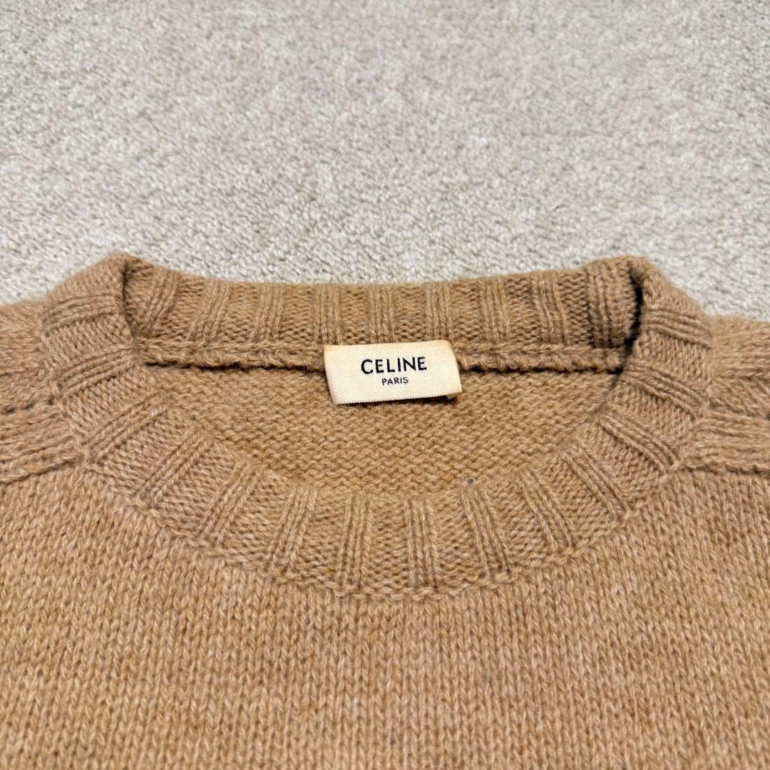 セリーヌ クルーネックニット ベージュ XS エディスリマン ク