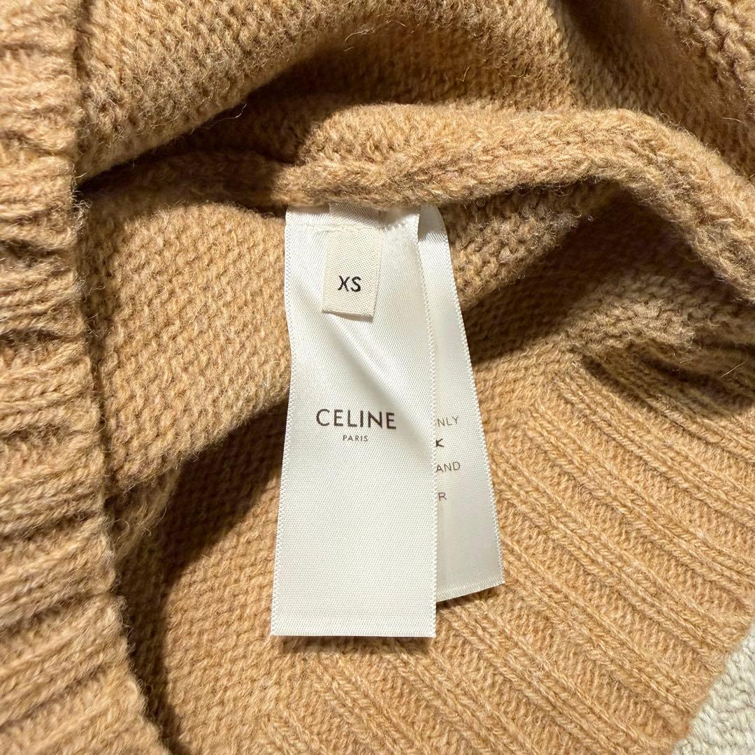 セリーヌ クルーネックニット ベージュ XS エディスリマン ク