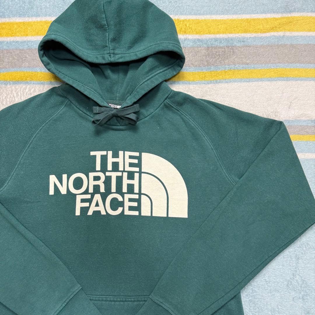 美品】THE NORTH FACE フード付きパーカー ダークグリーン - メルカリ