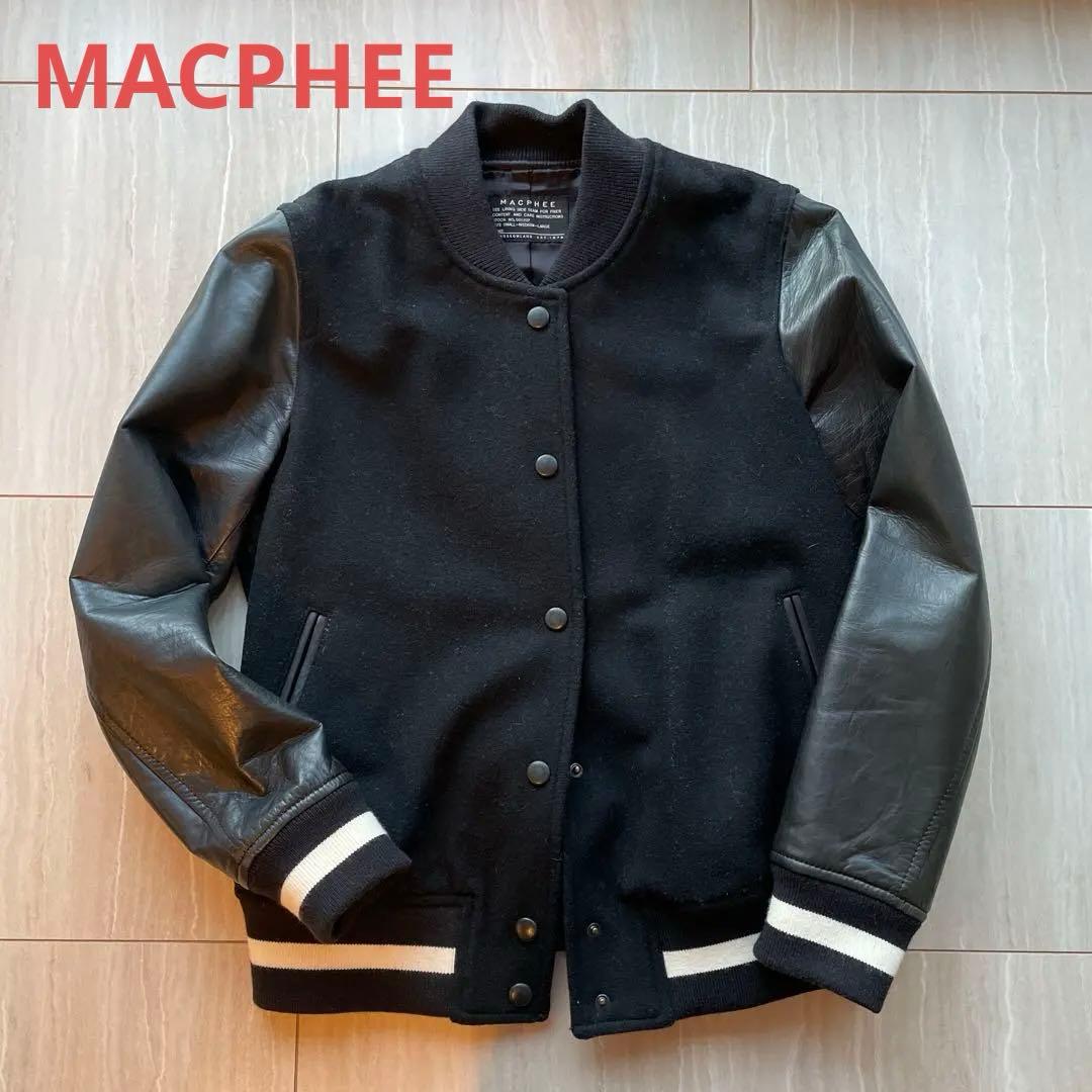 美品 マカフィー TOMORROWLAND 羊革袖 スタジャン ブラック 38 - メルカリ