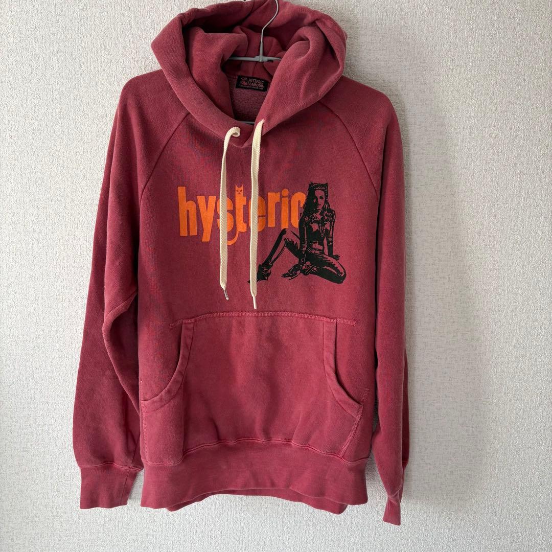 ヒステリックグラマー CAT WOMAN パーカー ピンク 裏起毛 - メルカリ