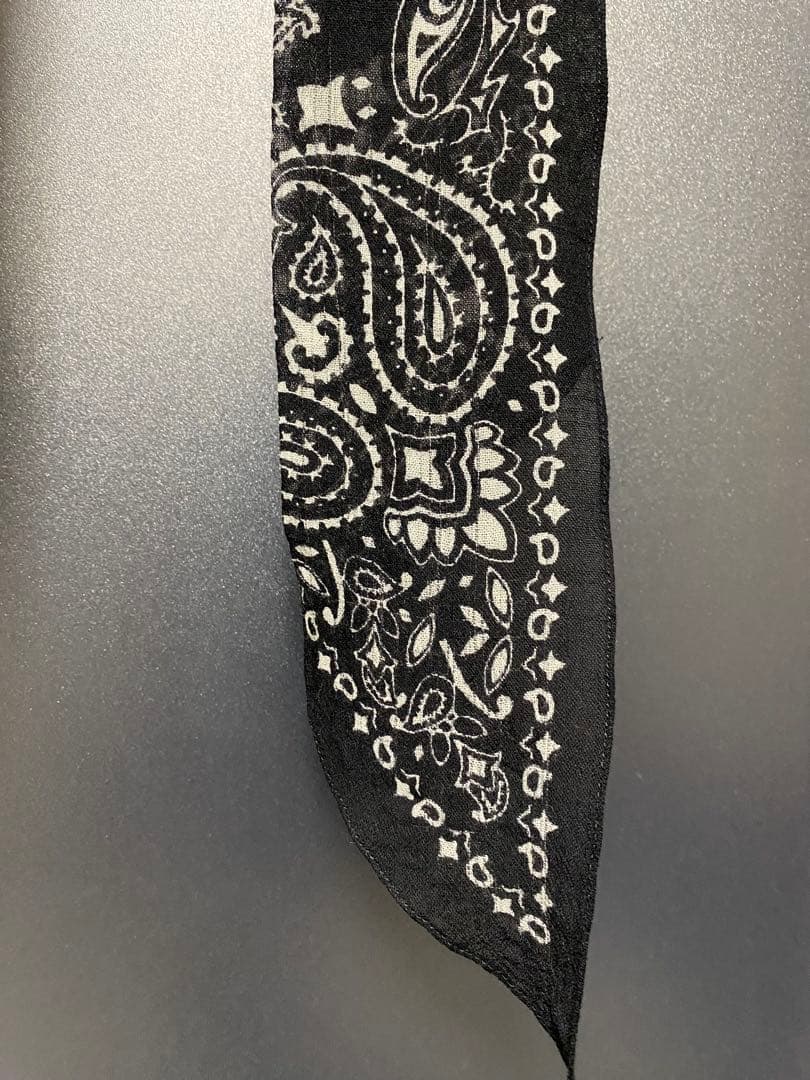 Saint Laurent BLACK Paisley Scarf Hedi期 - メルカリ