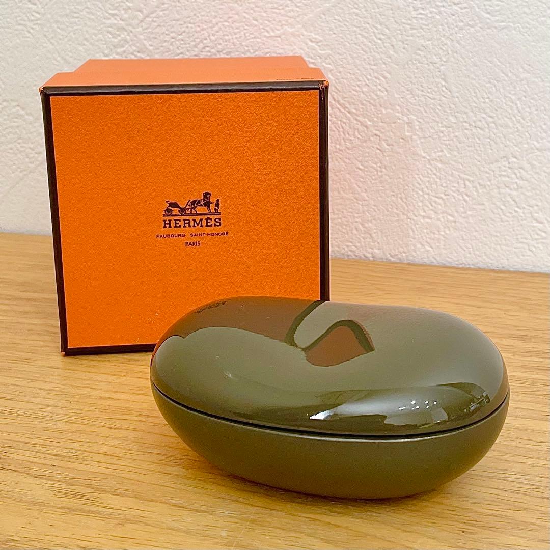 ◎ HERMES エルメス ツイリーボックス 小物入れ カーキ - メルカリ