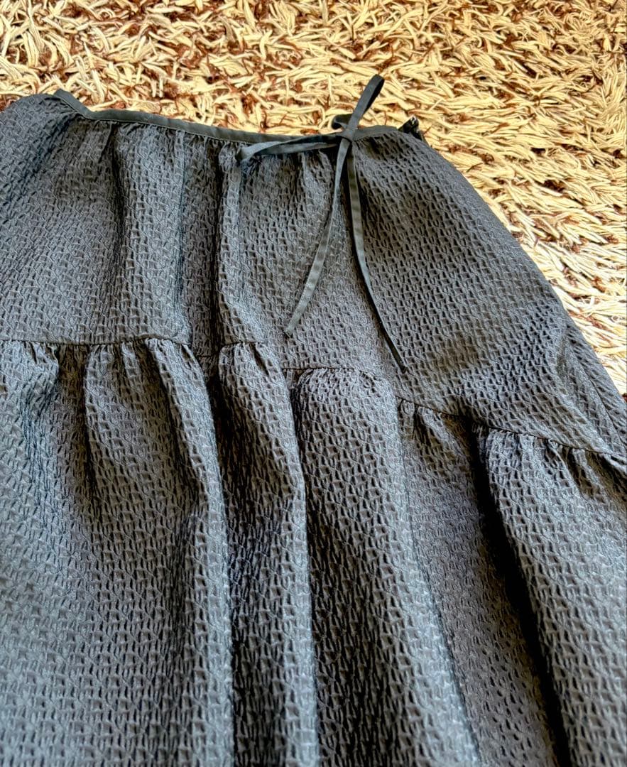 ブルレアbluelea⭐️ジャカードスカート ブラック 送料込