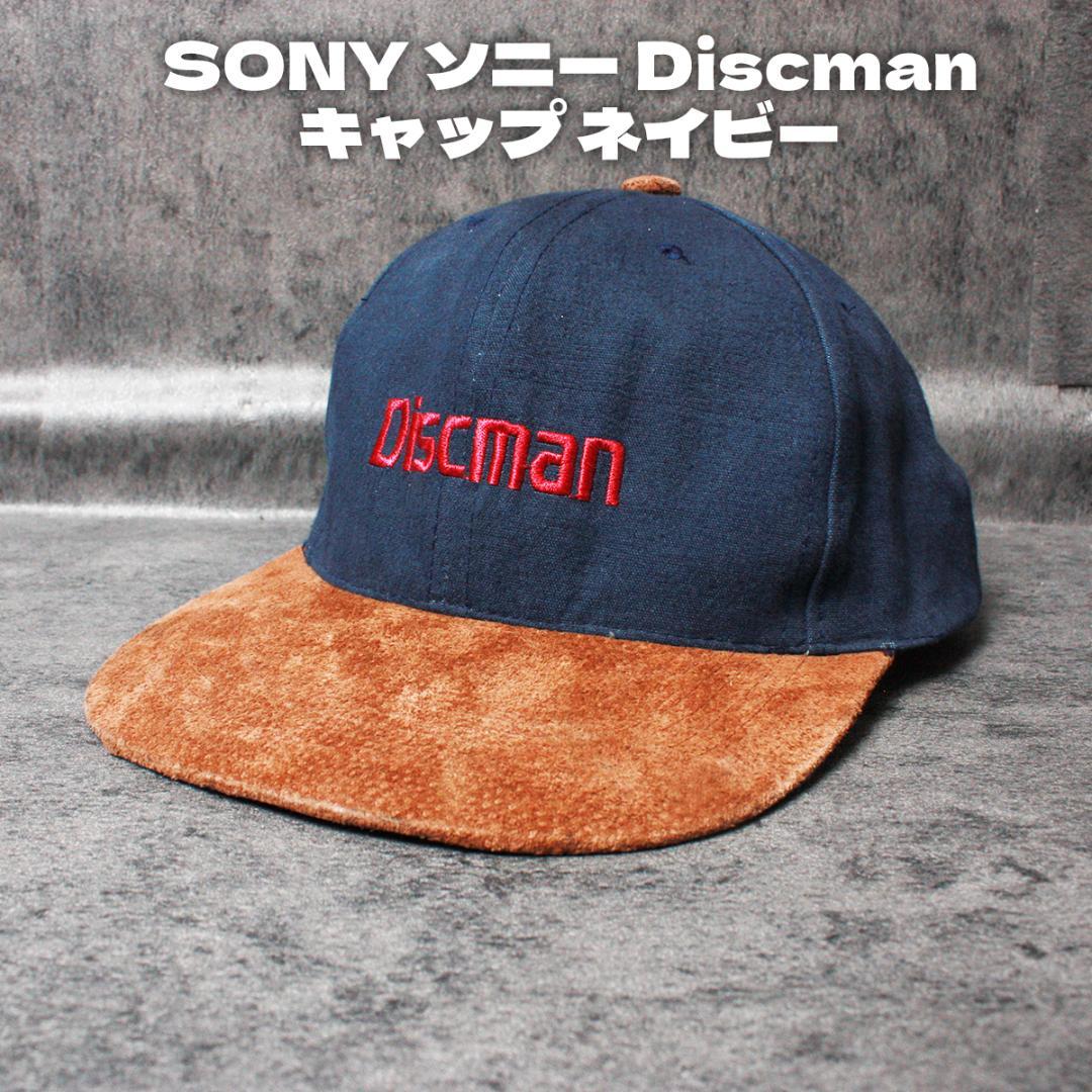SONY ソニー Discman ディスクマン キャップ ネイビー - メルカリ