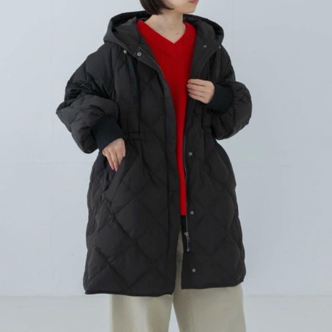 URBAN RESEARCH キルティングドロストダウン　ブラック 楽天市場】キルティングドロストダウンコート／アーバンリサーチ