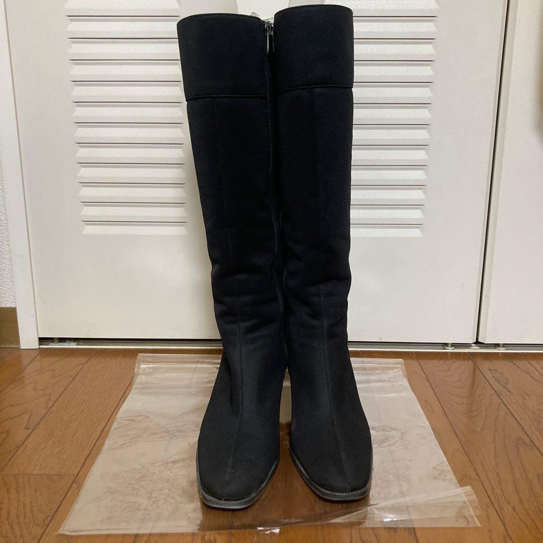 カネマツ ゴアテックス レインロングブーツ ヒール6.5cm サイド