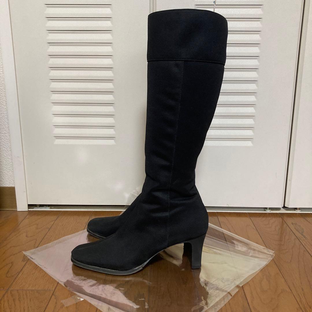 カネマツ ゴアテックス レインロングブーツ ヒール6.5cm サイド