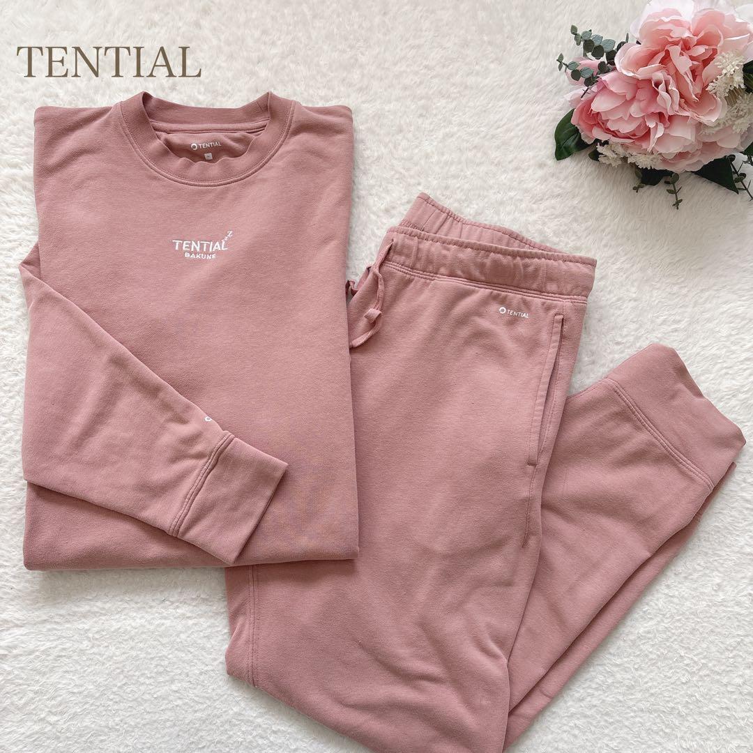 TENTIAL BAKUNE リカバリーウェア　スウェット　上下セット ピンク TENTIAL（テンシャル） BAKUNE リカバリーウエア BAKUNE スウェット