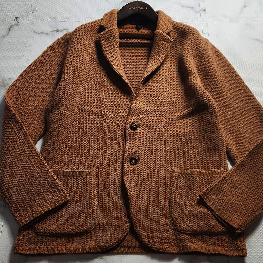 超美品✨総カシミヤ ラルディーニ XL テーラードジャケット ニット