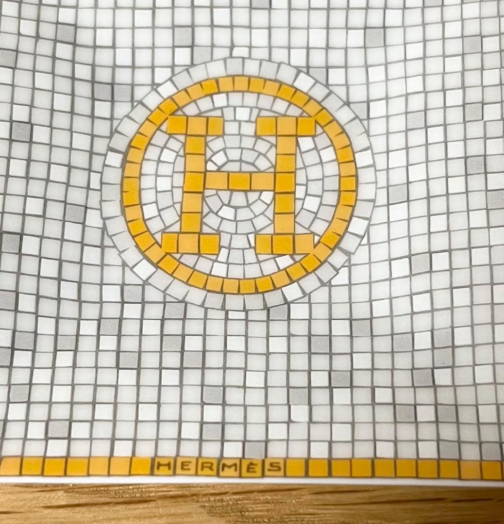 ゴールド カレ No1 トレイ プレート 皿 HERMES エルメス モザイク