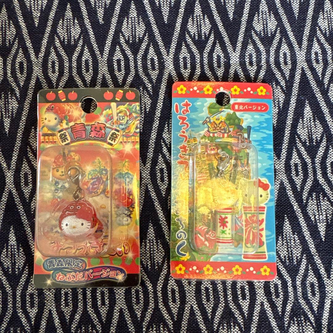 ご当地ハローキティ 東北セット ファスナーマスコット ストラップ