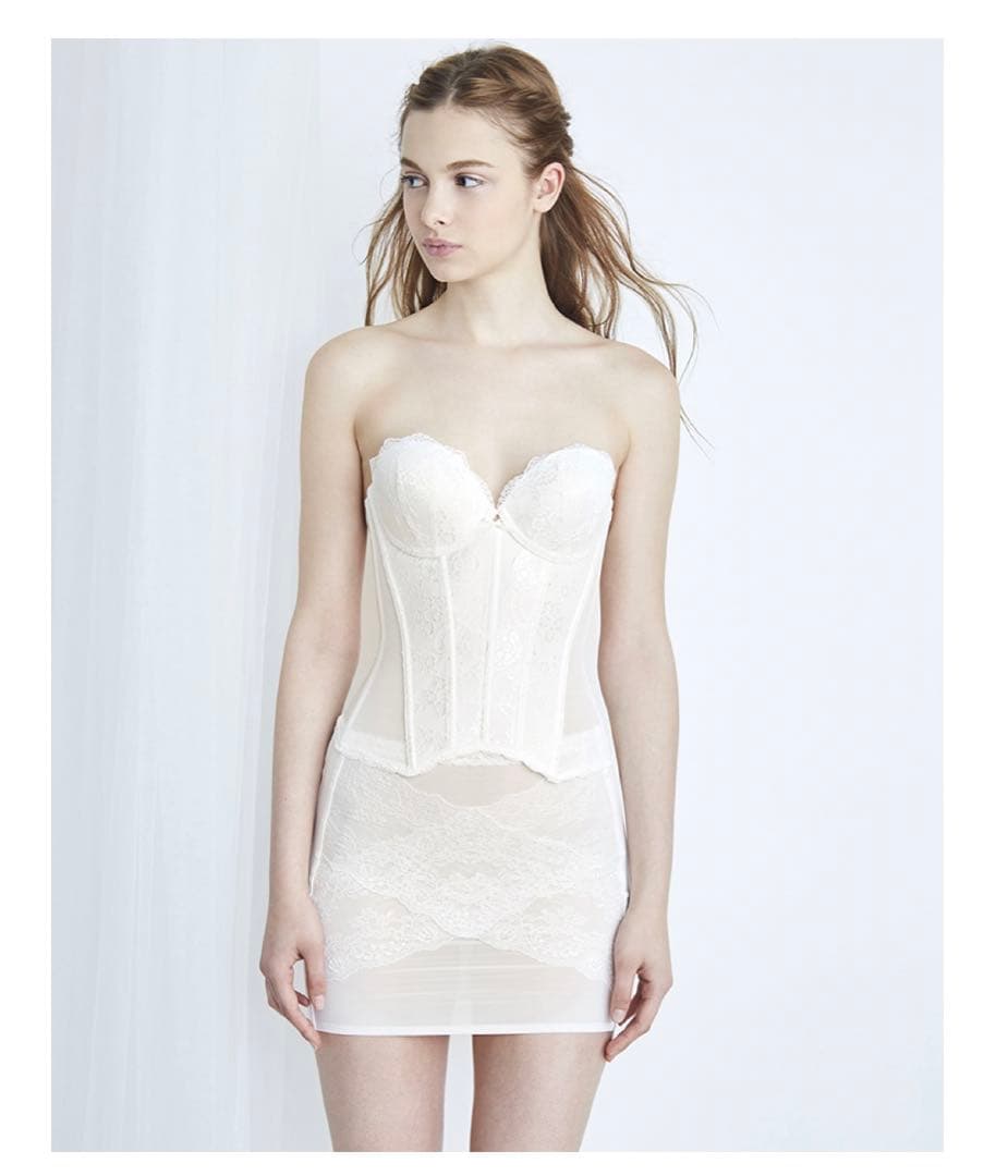 ブライダルインナー2点セット The Dクラウディア ビスチェ キレイ