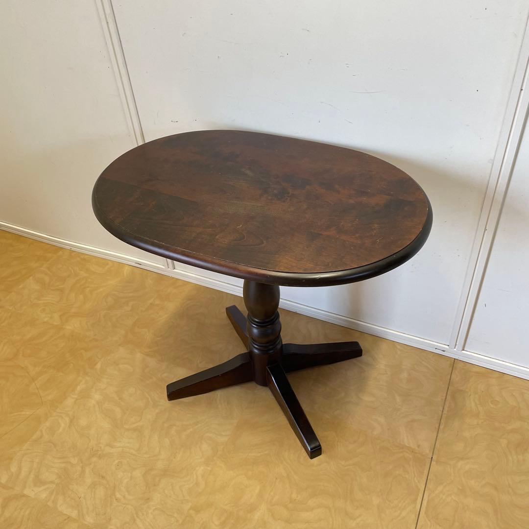 北海道民芸家具 テーブル サイドテーブル ダイニングテーブル 花台 ビンテージ 北海道民芸家具 ベッドサイドテーブル 樺無垢材 昭和期 古民藝