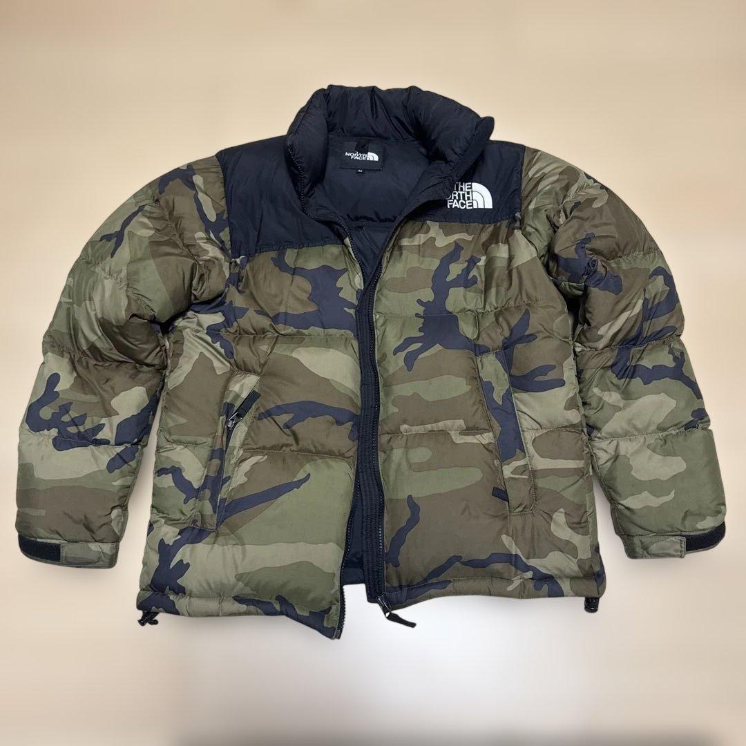 THE NORTH FACE カモフラージュダウンジャケット M ND91842 - メルカリ