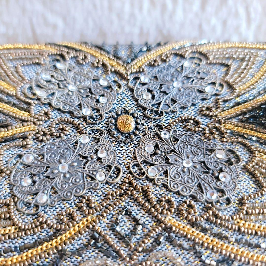 LUMY】ルミーはしもと ヴィンテージ ハンドバッグ ビーズバッグ