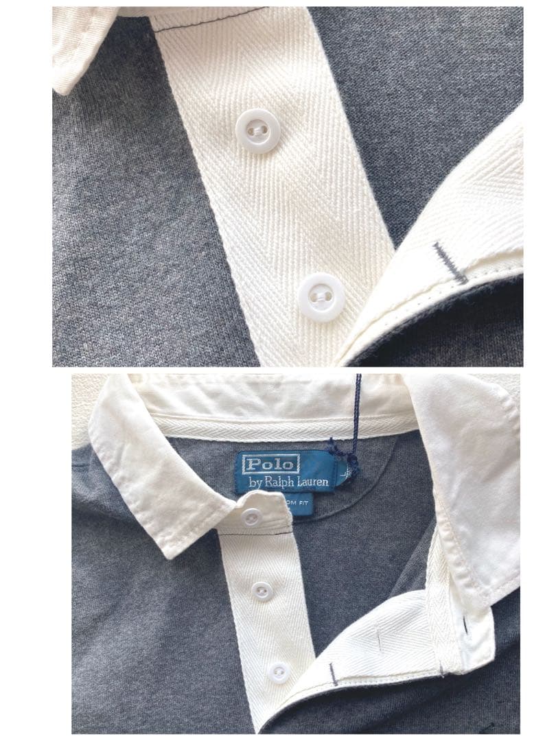 未使用タグ付 ポロバイラルフローレン ラガーシャツ サイズL グレー