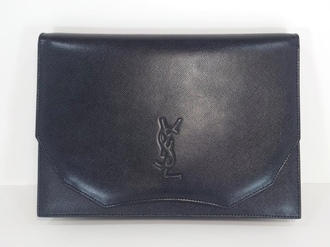 【美品】イヴサンローラン YSL クラッチバッグ カサンドラ　黒 楽天市場】SAINT LAURENT サンローラン クラッチバッグ 683827 1JB0E