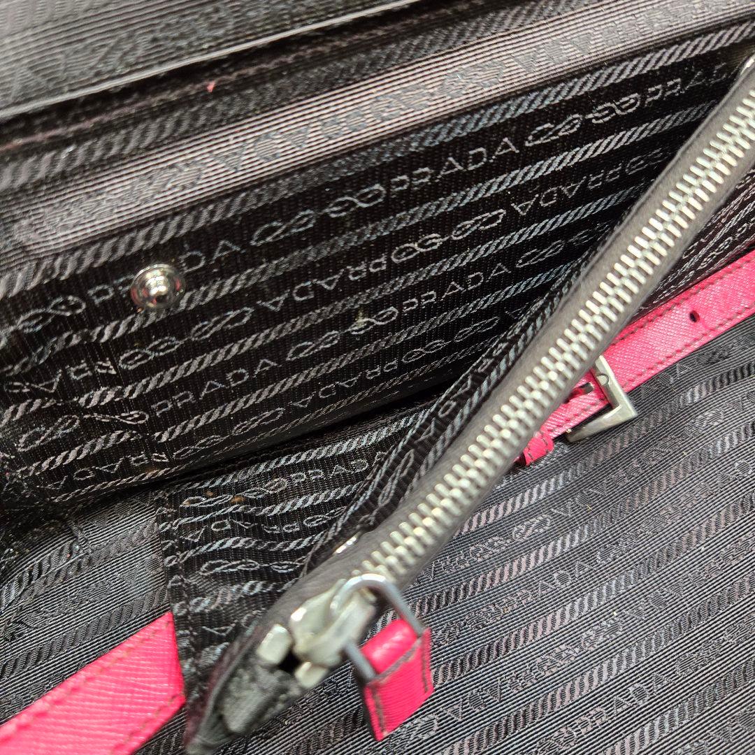 美品 PRADA キャリーケース オールサフィアーノレザー ポケット多