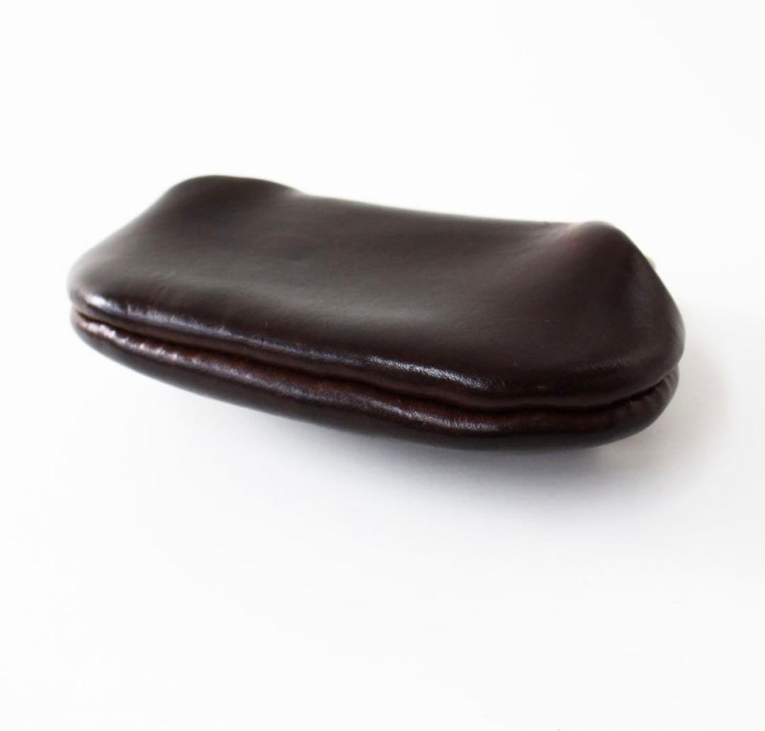 生産終了 希少】N25 がま口ウォレット 中サイズ /ブラウン 財布 本革