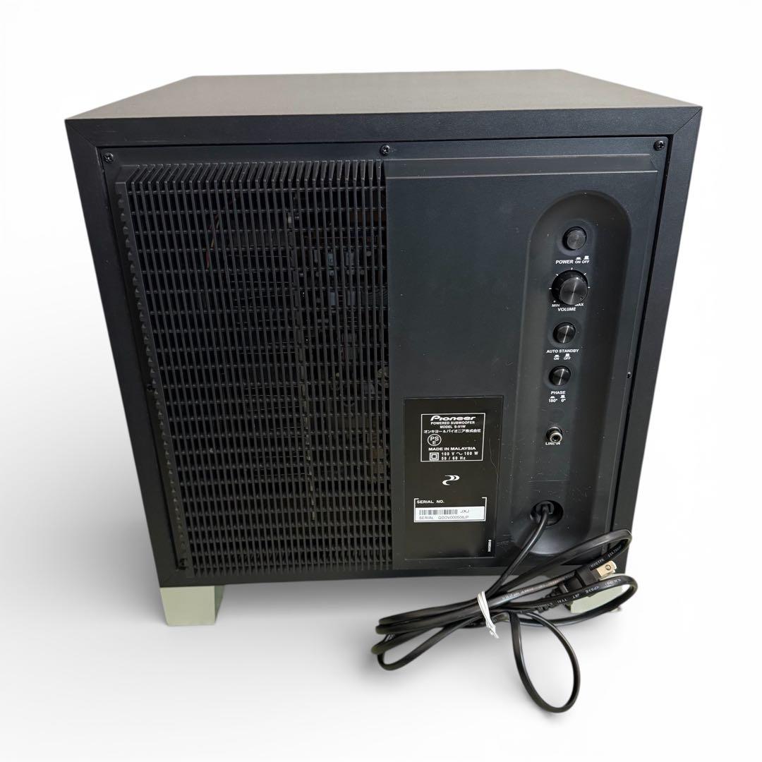 美品！Pioneer パイオニア S-51W パワードサブウーファー【補修済