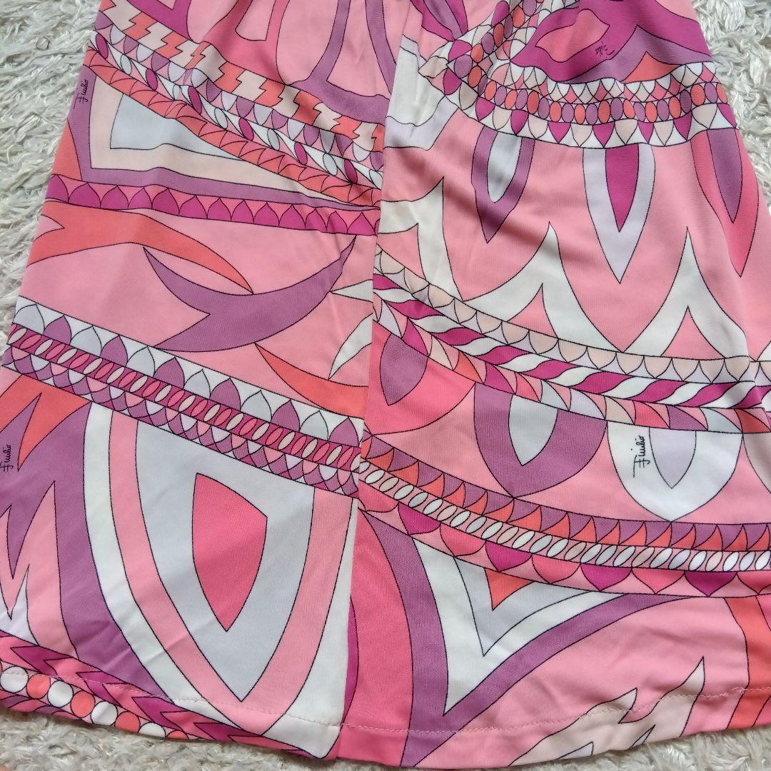 華麗♡エミリオプッチ ワンピース プッチ柄 ピンク PUCCI 36 - メルカリ