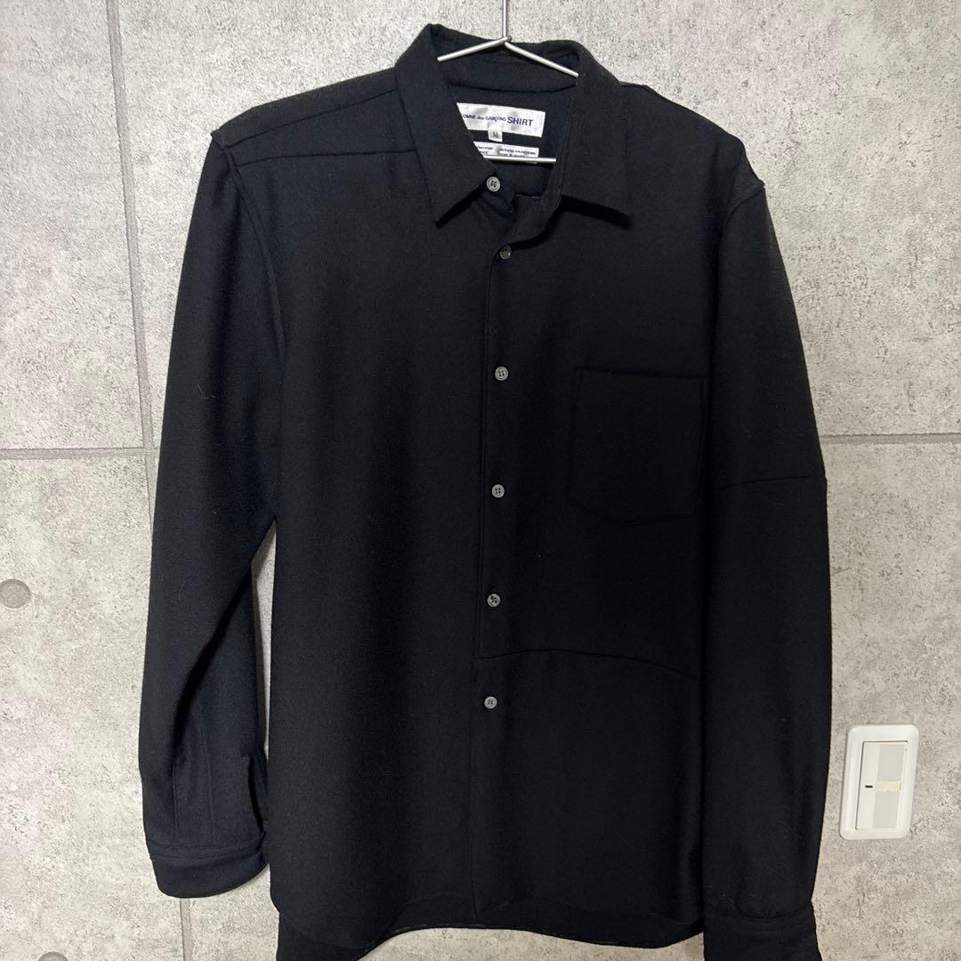 COMME des GARÇONS SHIRT ブラック長袖シャツ M Black Comme Des Garçons: Longline Split Seam Shirt (Black) | DSML