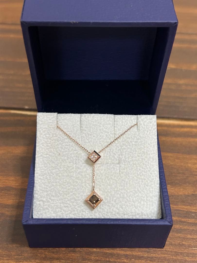 ヴァンドーム青山 K18 ダイヤモンド・スモーキークオーツスライド