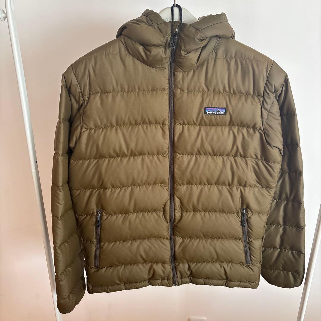 Patagonia フード付きダウンジャケット オリーブ Patagonia Men's Downdrift Jacket