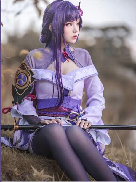 30%off】原神 GENSHIN 雷電将軍コスプレ衣装+ウィッグ Mサイズ - メルカリ