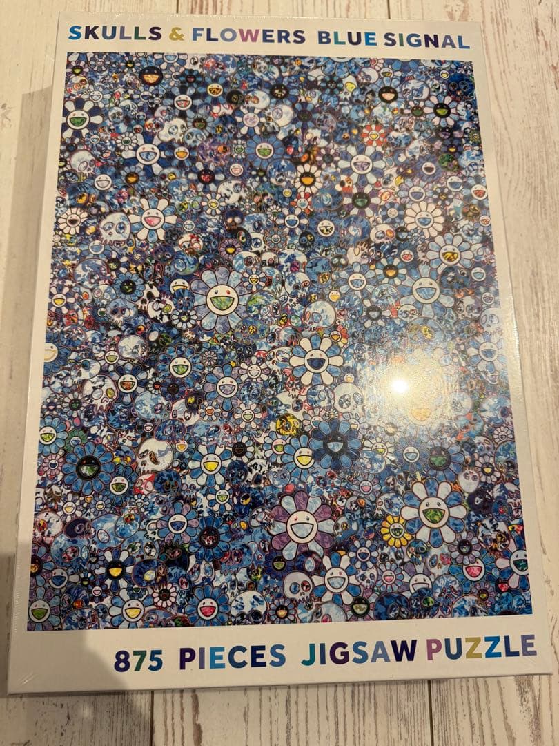 村上隆 パズル SKULLS & FLOWERS BLUE SIGNAL 875 - メルカリ