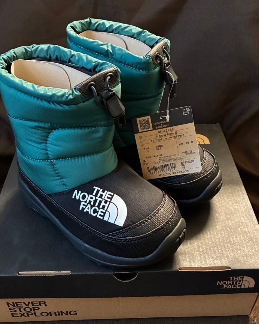 THE NORTH FACE ヌプシブーティ19cm フォレストファーンブラック THE