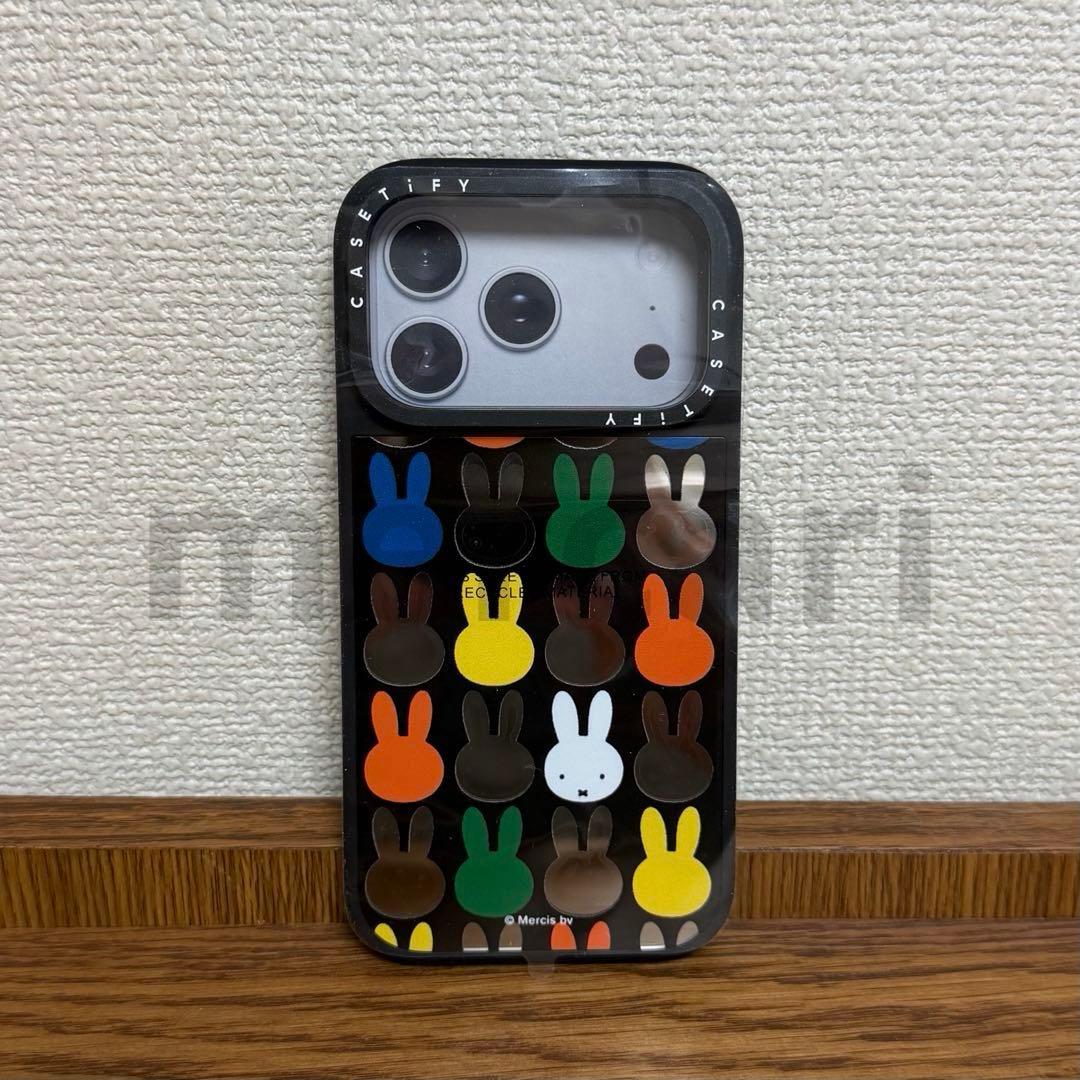 ケースティファイ*ミッフィー*ミラー*リングスタンドケース MagSafe対応