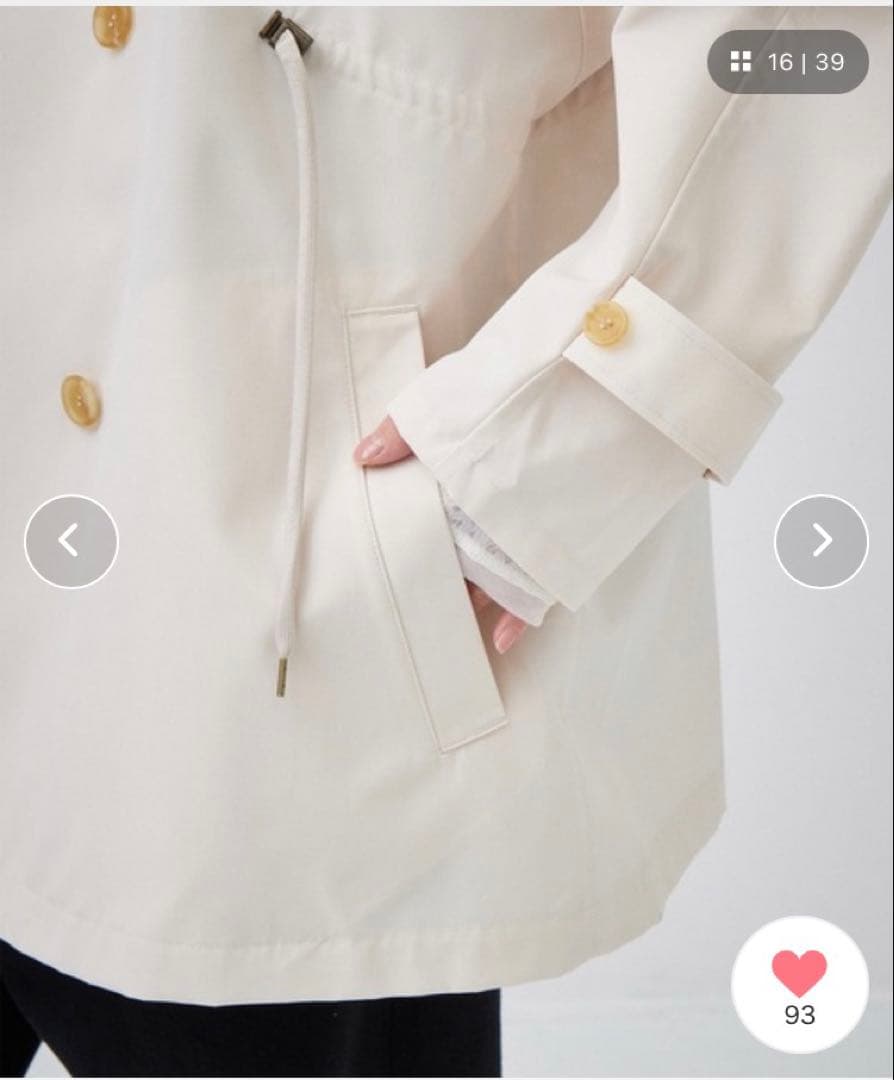 美品】VACHEMENT リサイクルシェルタフタショートトレンチ - メルカリ