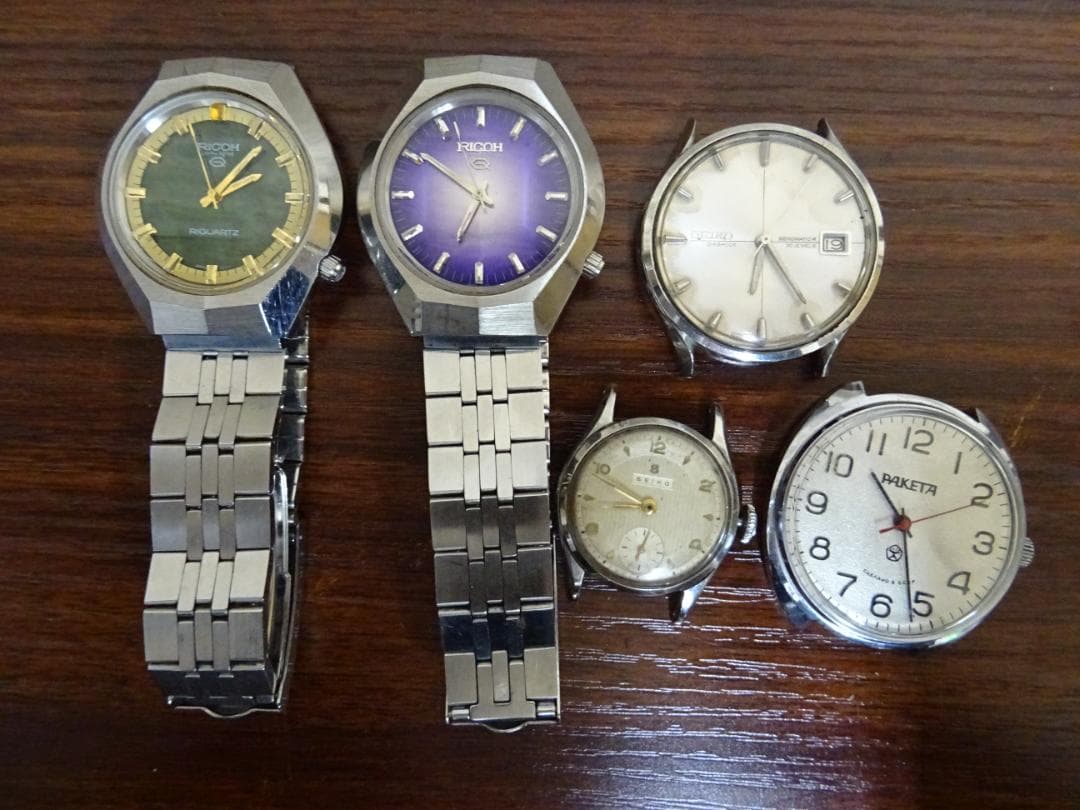 コ*ツ様 宇028 時計 5点 まとめ売り セイコー リコー PAKETA コ*ツ様 宇028 時計 5点 まとめ売り セイコー リコー PAKETA