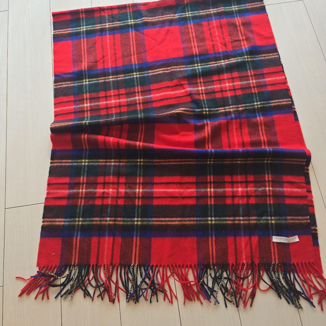 johnstons　カシミヤストール　大判  Stewart 10033976-s-01.jpg