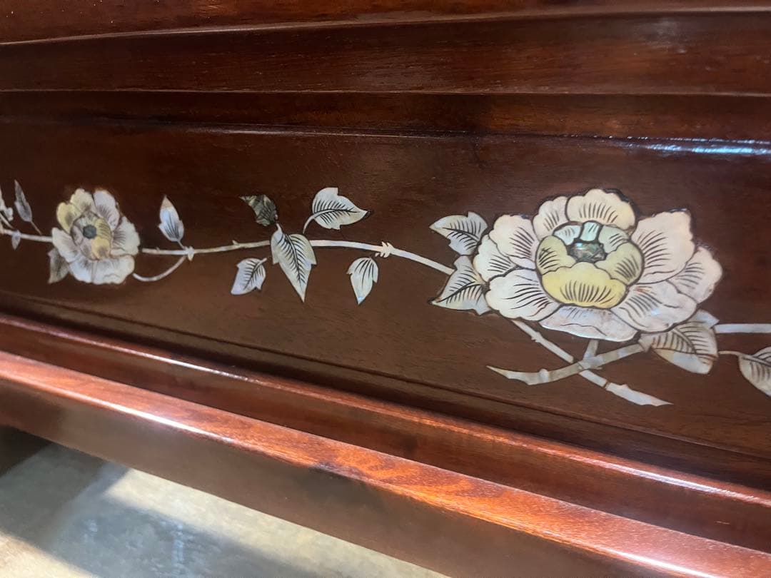 Yasu様専用＊衝立 透かし彫り 螺鈿細工 唐木 間仕切り インテリア 紫檀