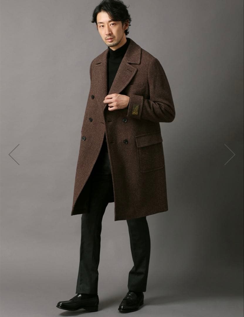 極美品 Universal Language ブリティッシュウールコート - メルカリ