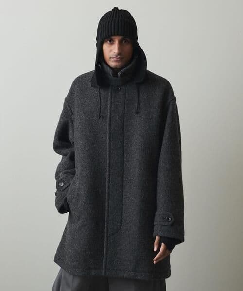 美品 KNIT FLEC HALF BALMACAAN COAT/コート - メルカリ