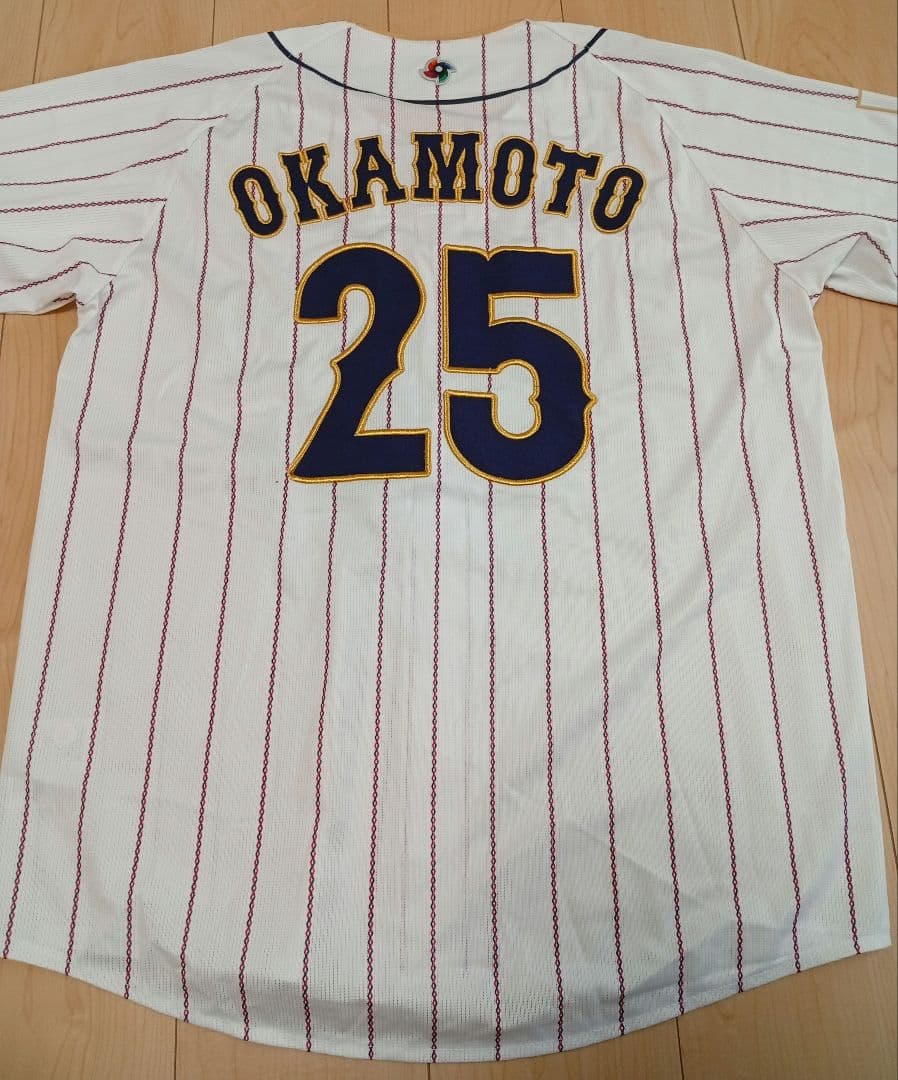 侍ジャパン WBC 25 岡本和真 ユニフォーム Lサイズ 優勝記念タオル