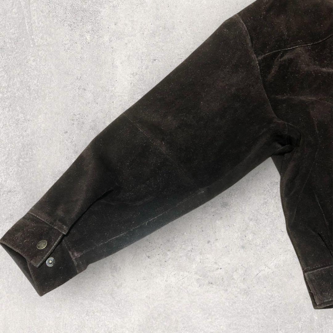 送料無料】古着好き必見！DickiesヴィンテージスエードジャケットXL