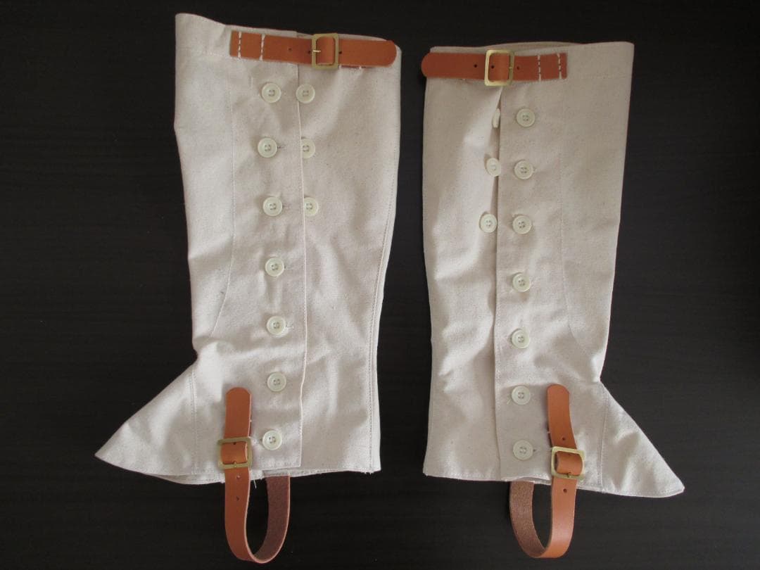 lapin…☆　新品　レプリカ　日本軍　明治時代　脚絆　ゲートル 巻きゲートル 復刻品 大日本帝国陸軍 WW2 [ グリーン ] レギンス 半