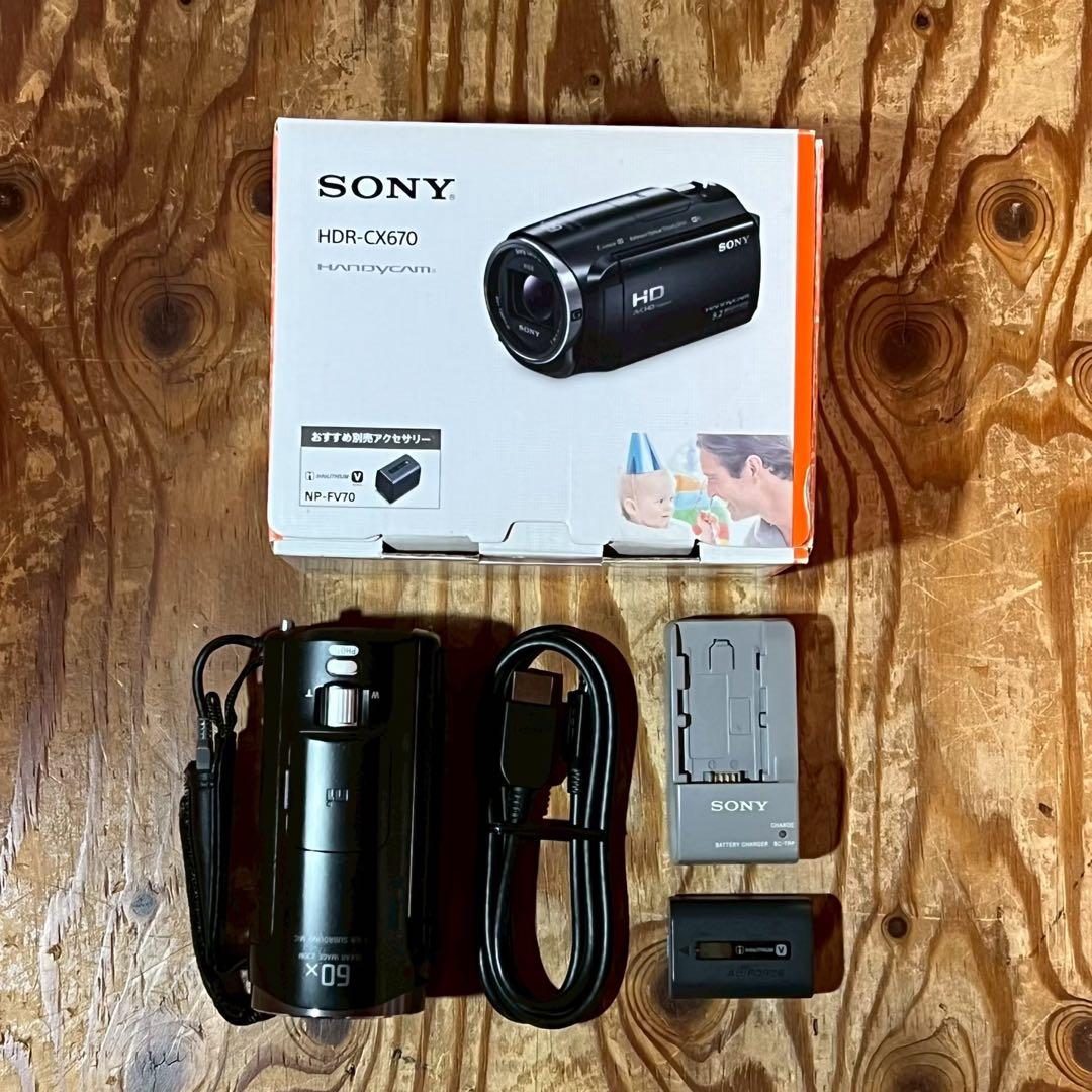 ジャンク SONY HDR-CX670 ビデオカメラ - メルカリ
