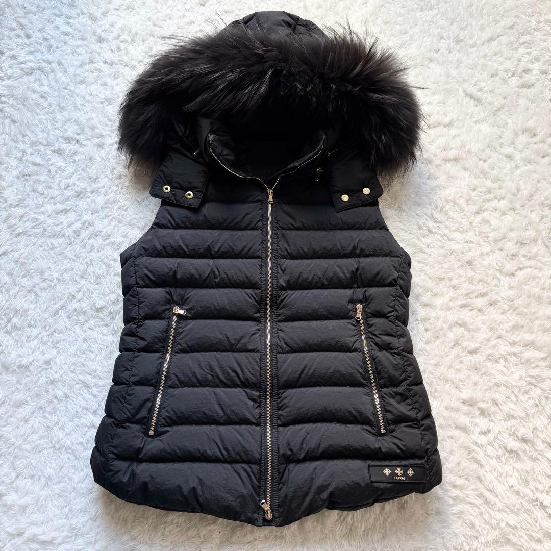 極美品✨ ORSIERA ダウン ベスト ファー 取り外し可 3way ブラック