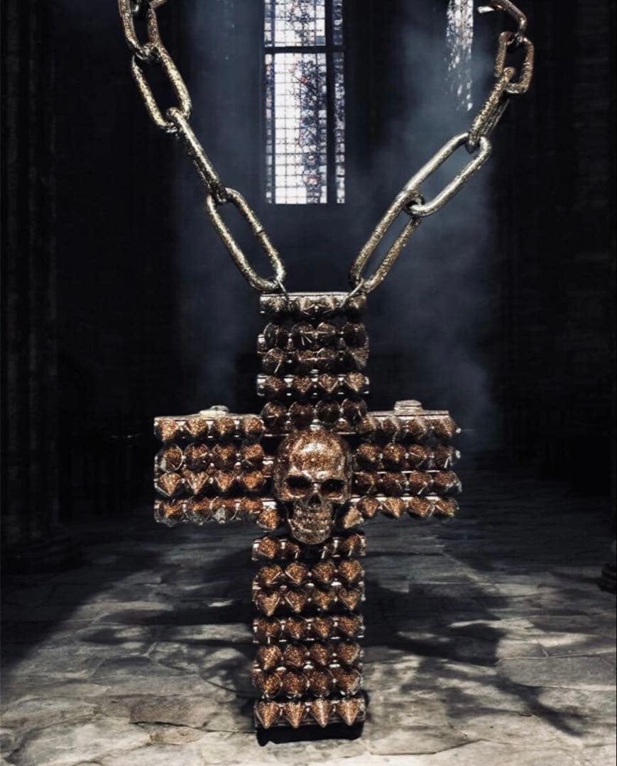 ☆1点物☆ジャンポールゴルチエ☆アンティークスタッズスカルビッグ